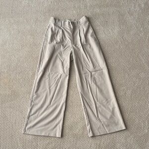 Abercrombie Wide Leg Beige Slacks